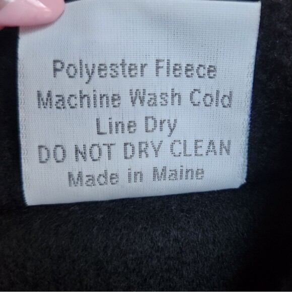 Vintage Maralyce Ferree - Portland, Maine Fleece Tassel Scarf Jacket L - Picture 5 of 8